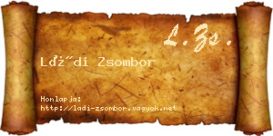 Ládi Zsombor névjegykártya